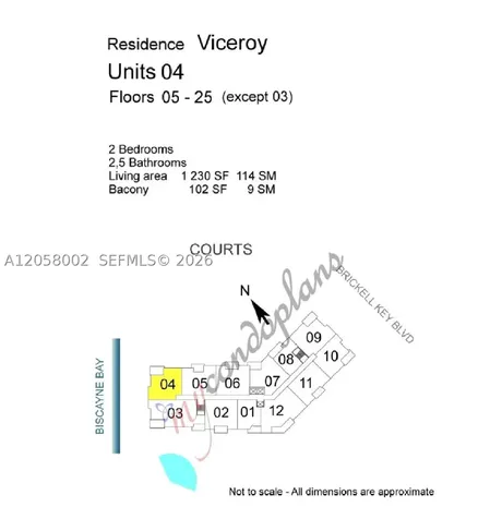 701 Brickell Key Boulevard Miami FL 33131