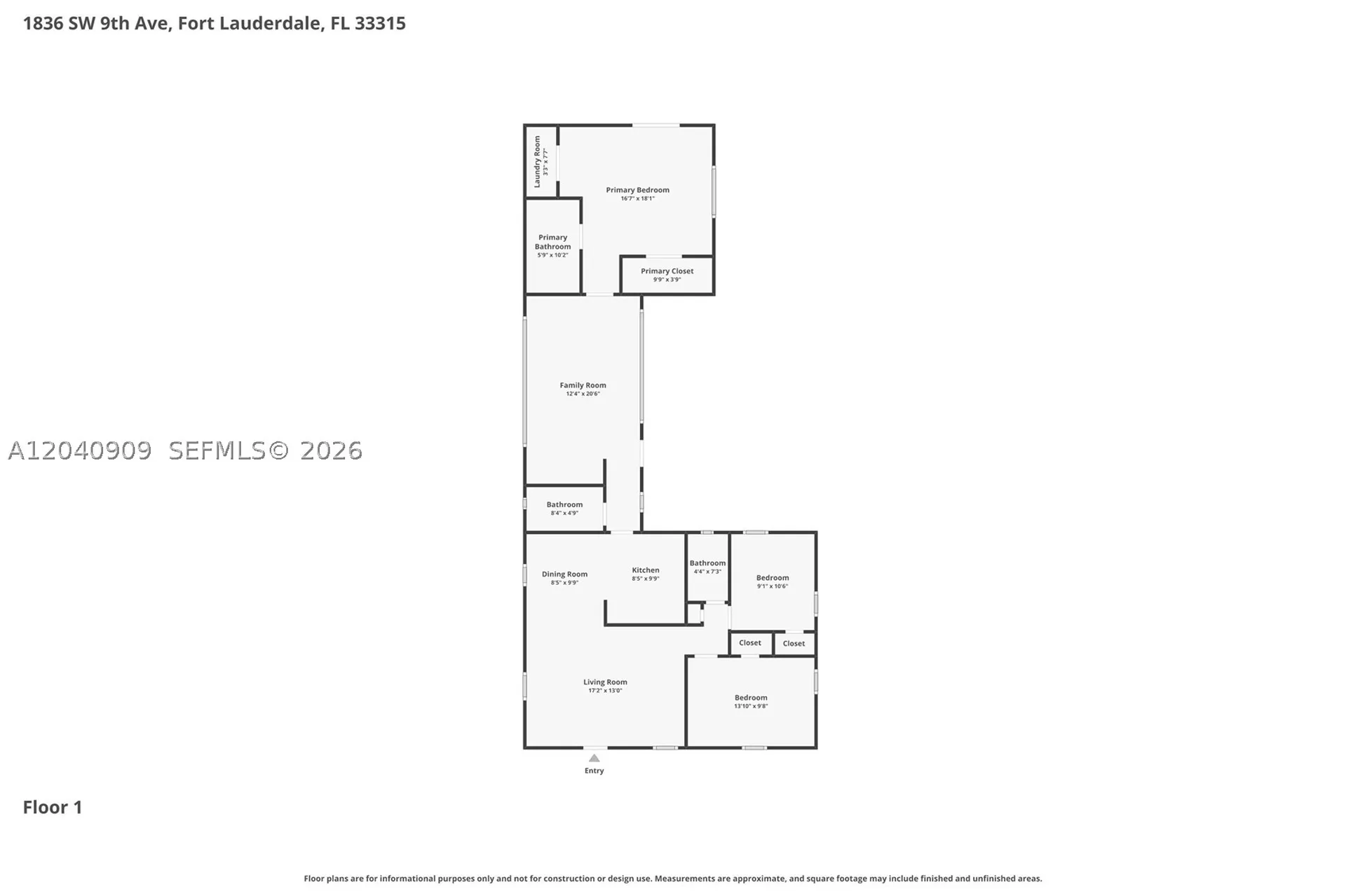 1836 SW 9th Avenue Fort Lauderdale FL 33315