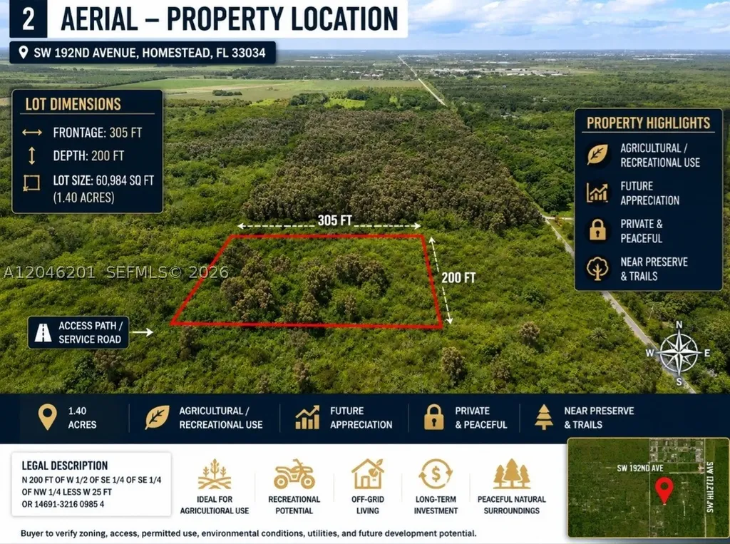 SW 192nd Avenue Homestead FL 33034