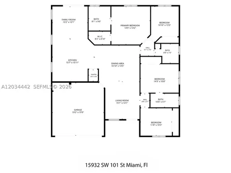 15932 SW 101st Terrace Miami FL 33196