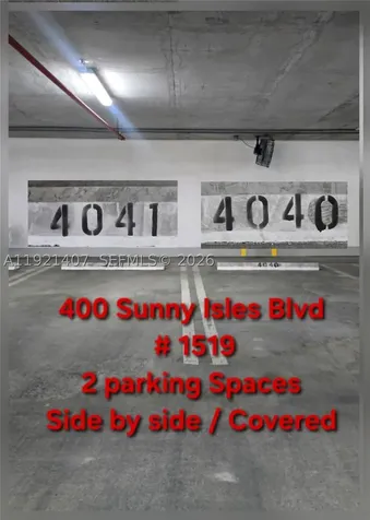 400 Sunny Isles Blvd (2 Parkings) Sunny Isles Beach FL 33160