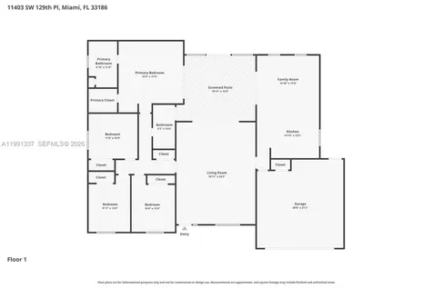 11403 SW 129th Place Miami FL 33186