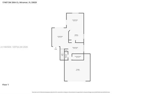 17407 SW 20th Court Miramar FL 33029