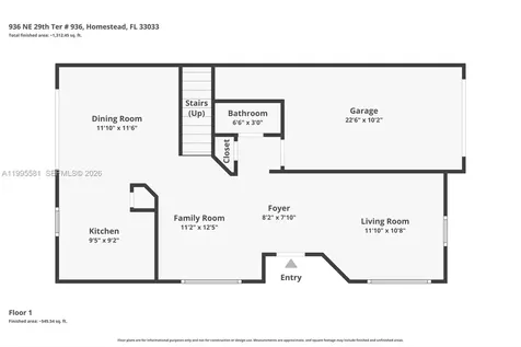 936 NE 29th Terrace Homestead FL 33033