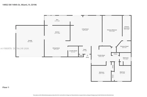 14952 SW 149th Street Miami FL 33196