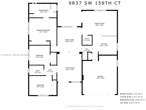 9837 SW 159th Court Miami FL 33196