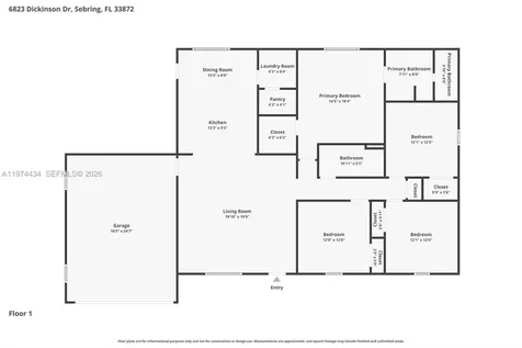 6823 Dickinson Drive Sebring FL 33872