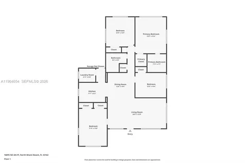 16895 NE 4th Place North Miami Beach FL 33162
