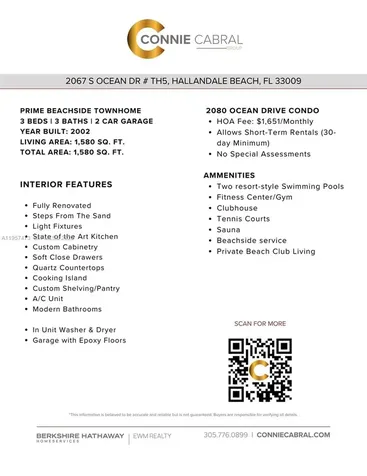 2067 S Ocean Drive Hallandale Beach FL 33009