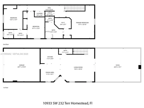 10933 SW 232nd Terrace Homestead FL 33032