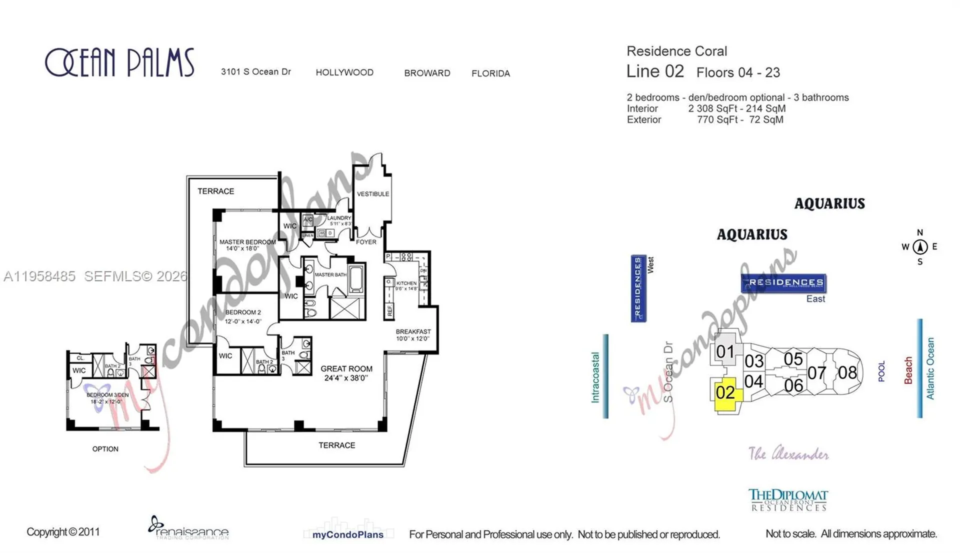 3101 S Ocean Hollywood FL 33019