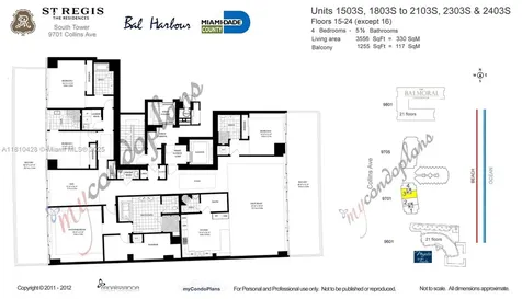 9701 Collins Avenue Bal Harbour FL 33154