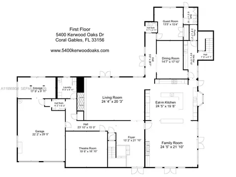5400 Kerwood Oaks Drive Coral Gables FL 33156