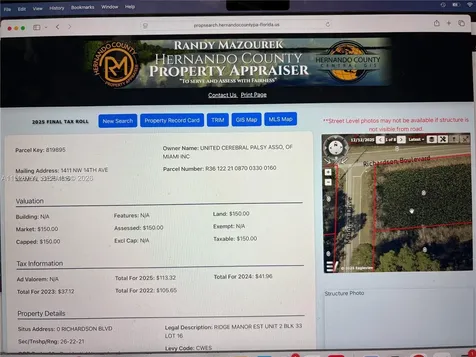 0 Richardson Boulevard Other City - In The State Of Florida FL 33597