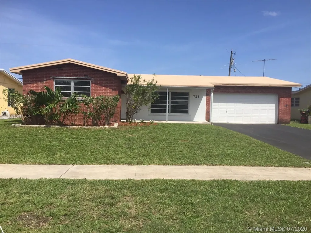 721 SW 64th Parkway Pembroke Pines FL 33023