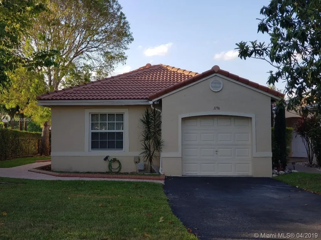 1196 SW 180th Terrace Pembroke Pines FL 33029