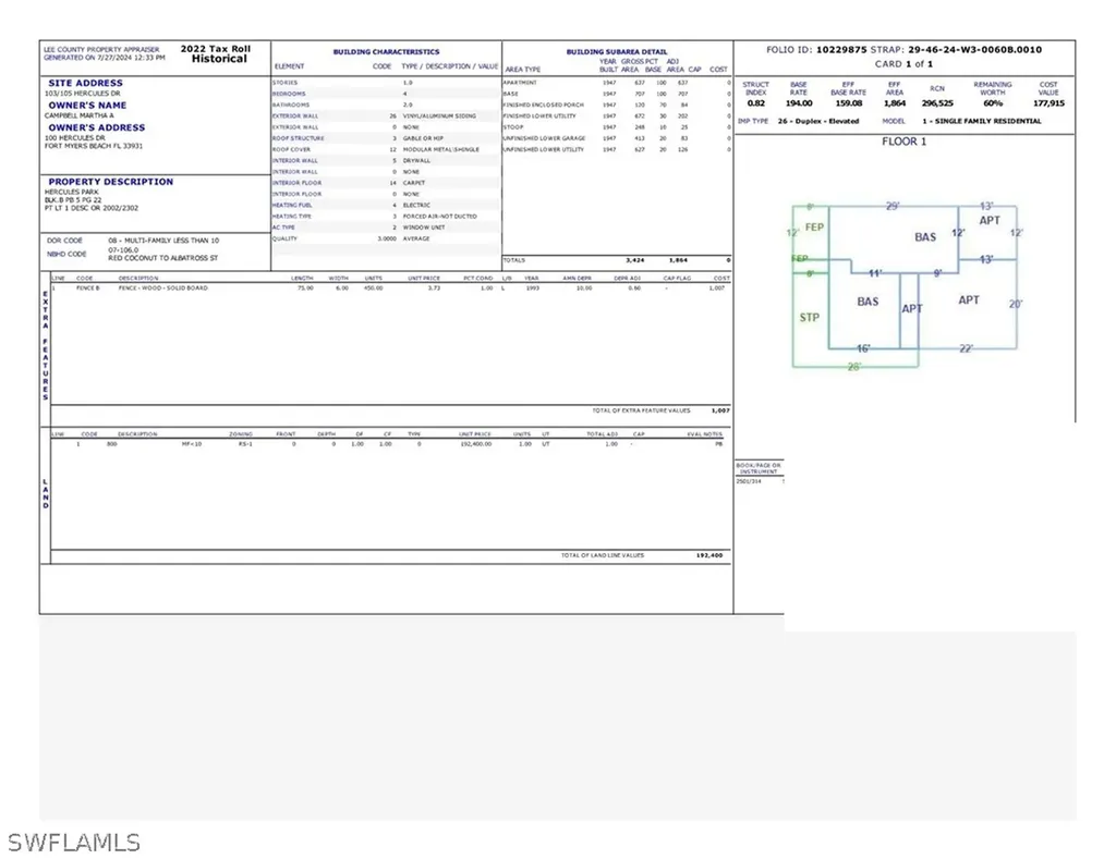 103-105 Hercules Drive Fort Myers Beach FL 33931