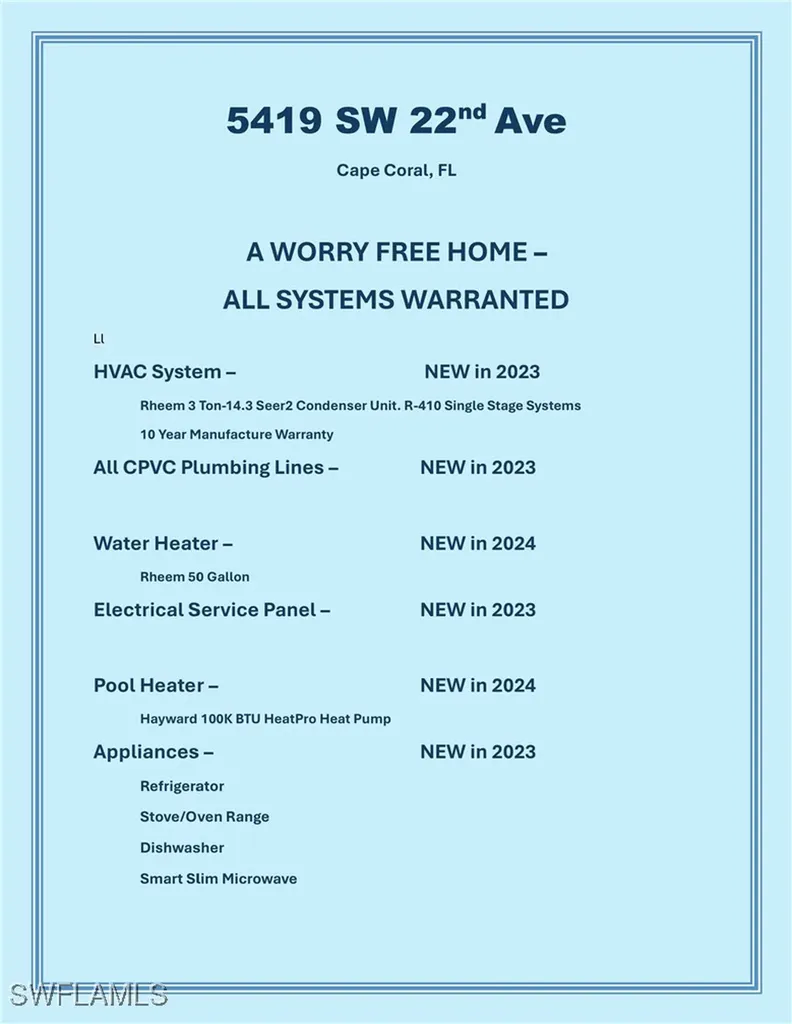 5419 SW 22nd Avenue Cape Coral FL 33914