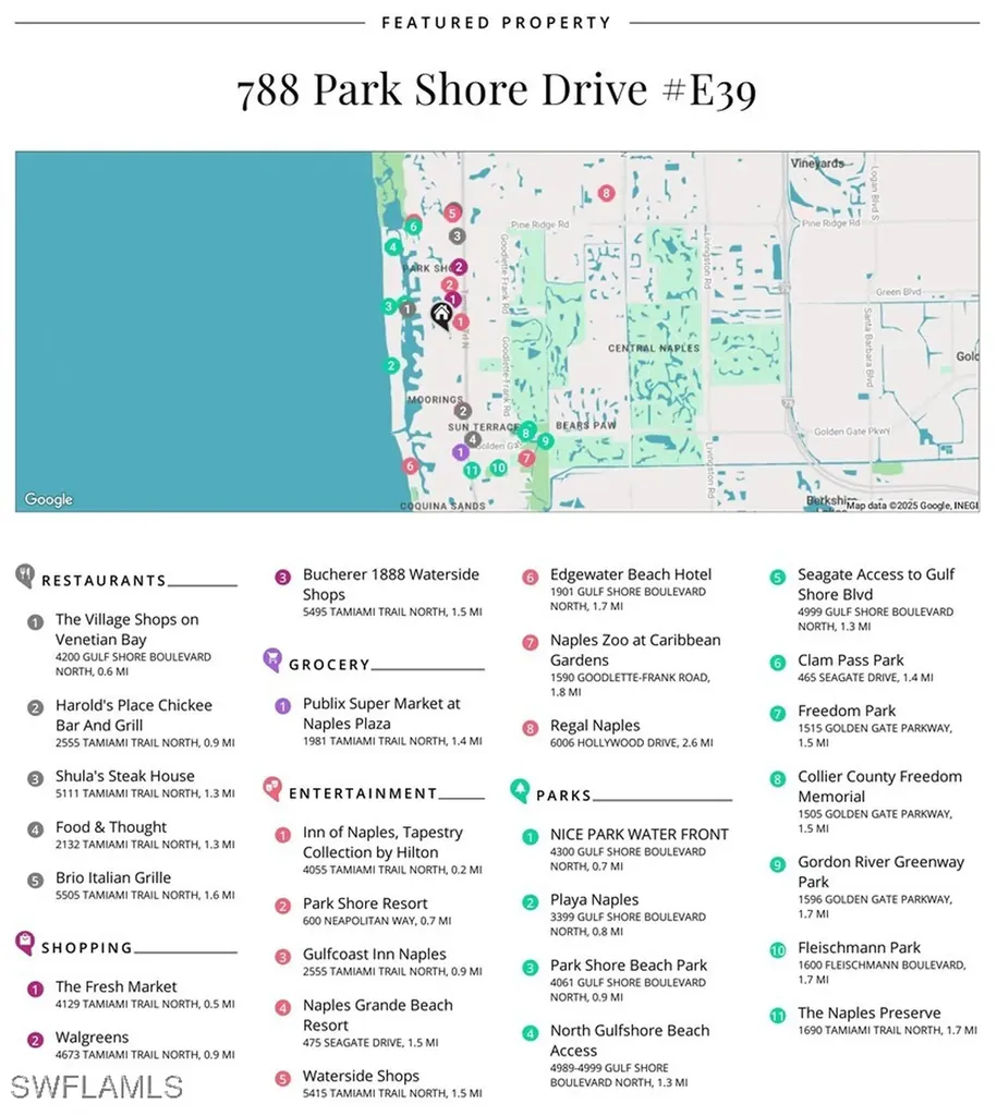 788 Park Shore Drive Naples FL 34103