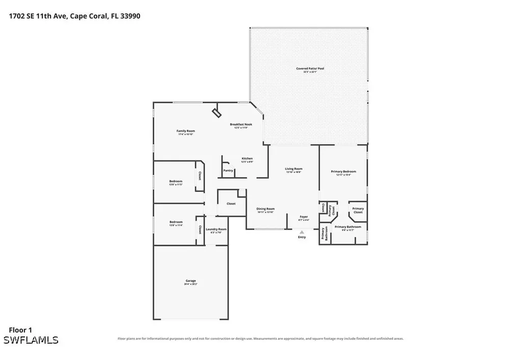 1702 SE 11th Avenue Cape Coral FL 33990