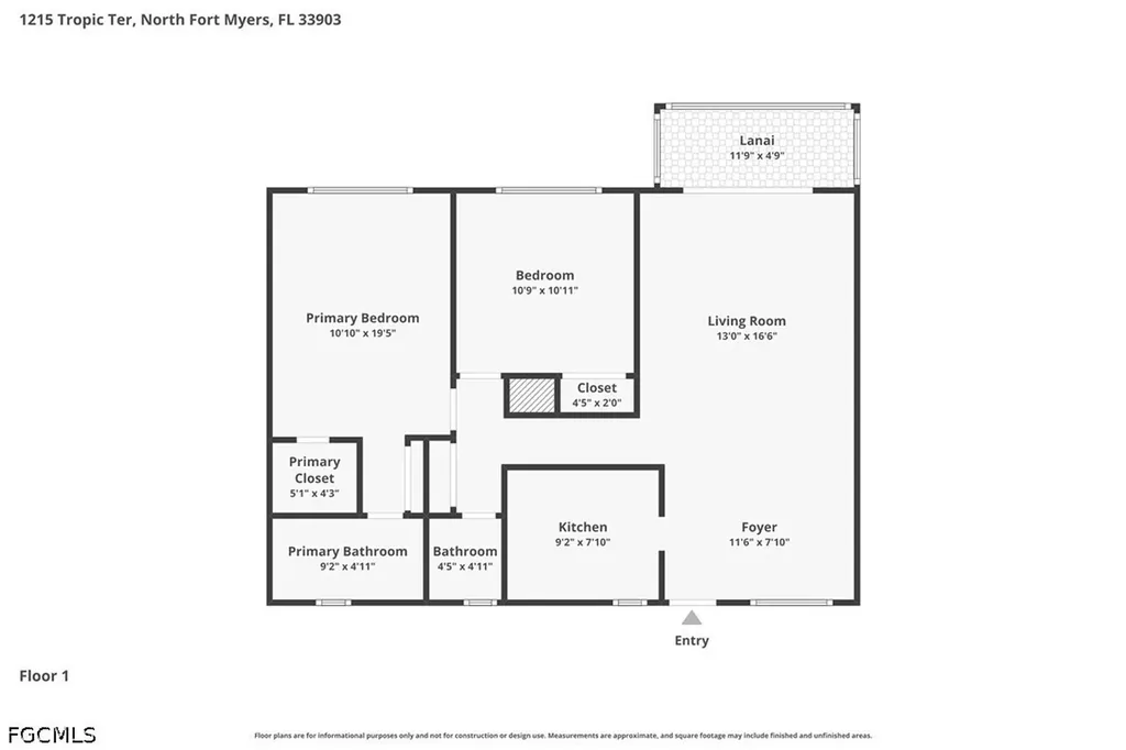1215 Tropic Terrace North Fort Myers FL 33903