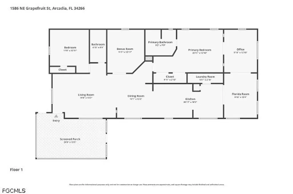 1586 NE Grapefruit Street Arcadia FL 34266