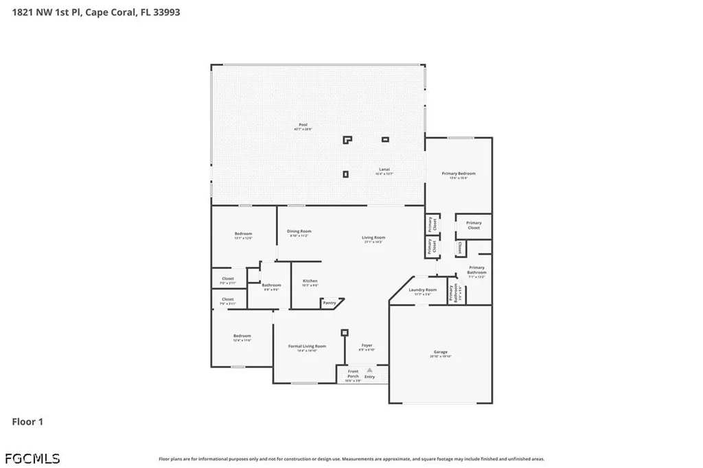 1821 NW 1st Place Cape Coral FL 33993