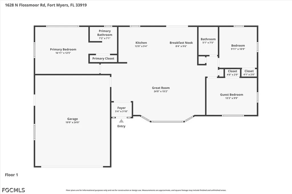 1628 N Flossmoor Road Fort Myers FL 33919