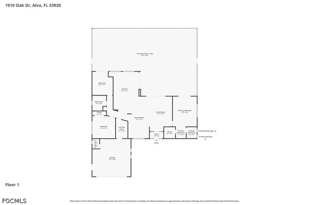 1910 Oak Drive Alva FL 33920