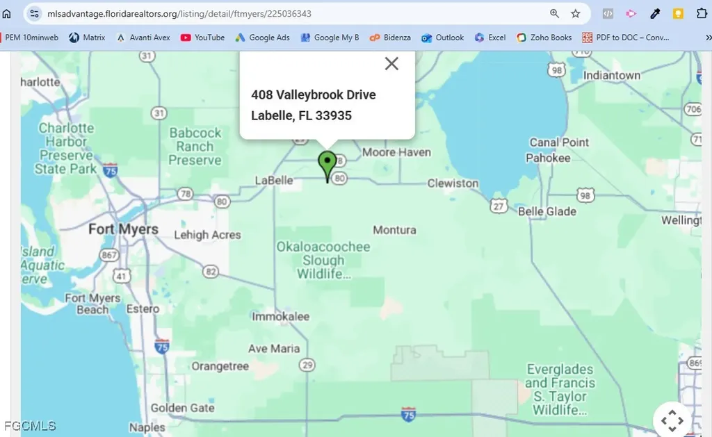 414 Valleybrook Drive Labelle FL 33935