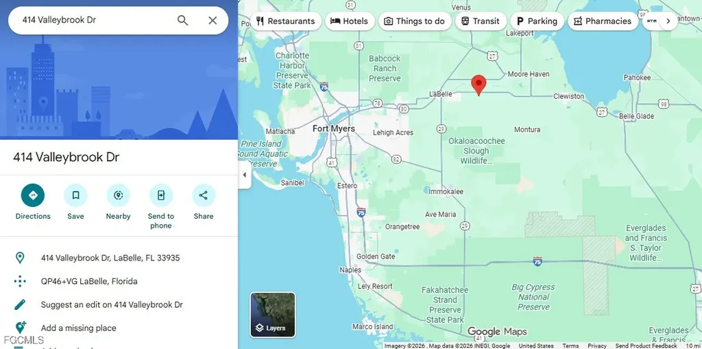 414 Valleybrook Drive Labelle FL 33935