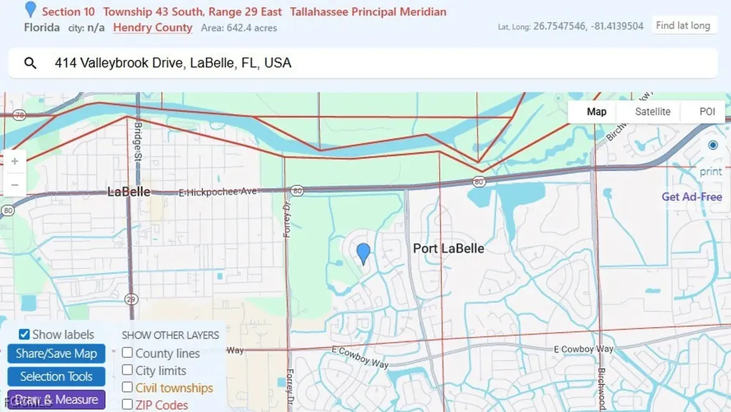 414 Valleybrook Drive Labelle FL 33935