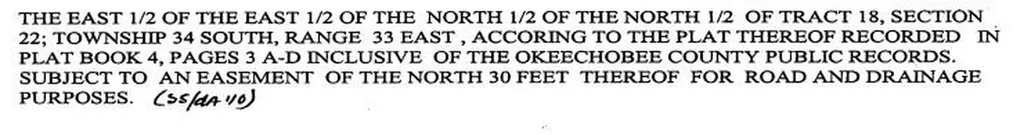 17820 NW 280th Street Okeechobee FL 34972
