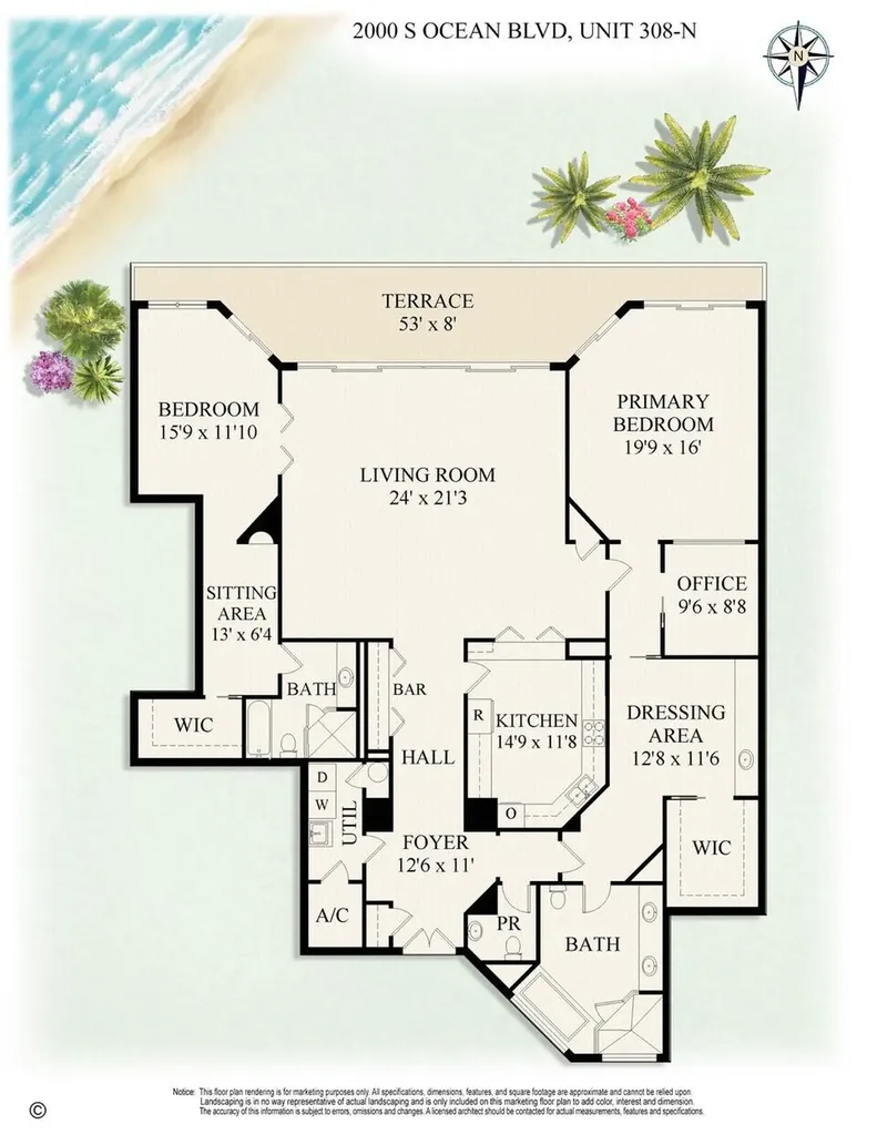 2000 S Ocean Boulevard Palm Beach FL 33480