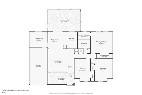 1167 SE Proctor Lane Port St Lucie FL 34983