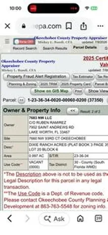 7660 NW 93rd Court Okeechobee FL 34972