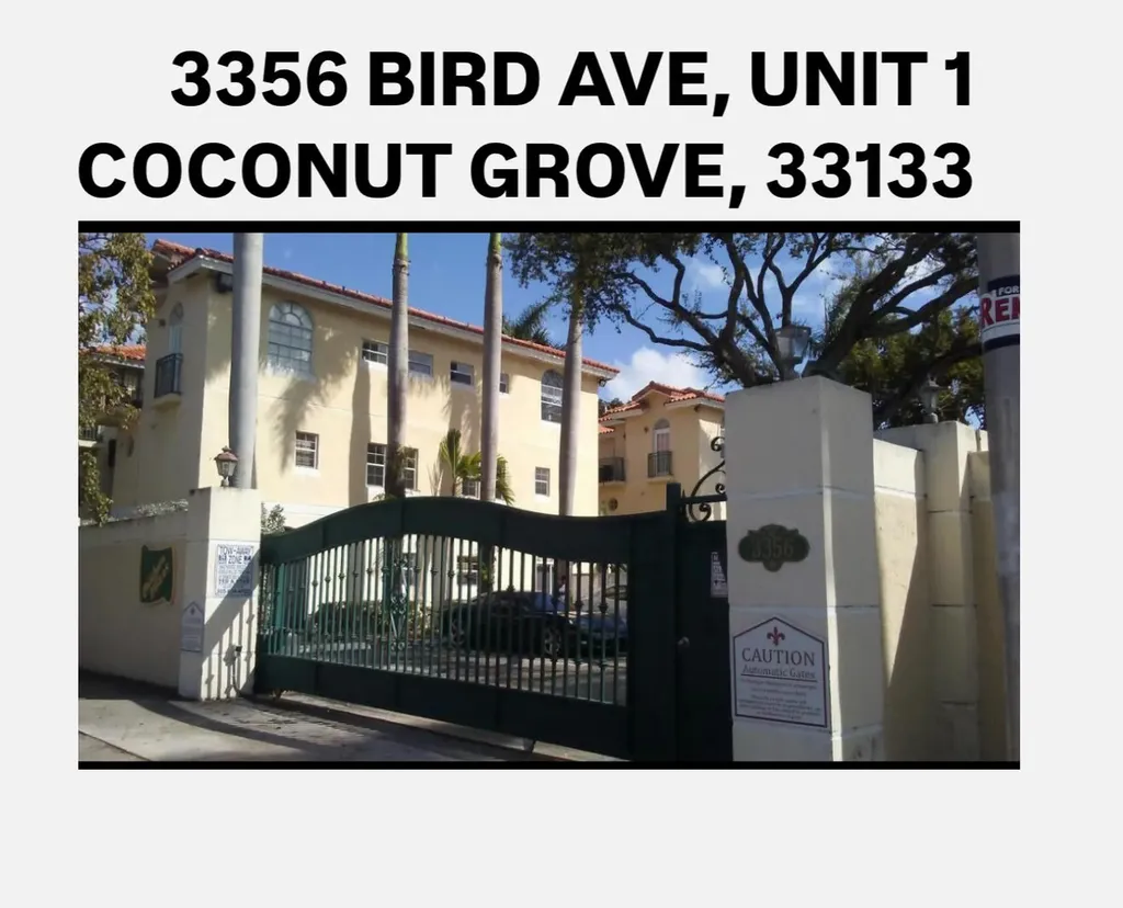 3356 Bird Avenue Miami FL 33133
