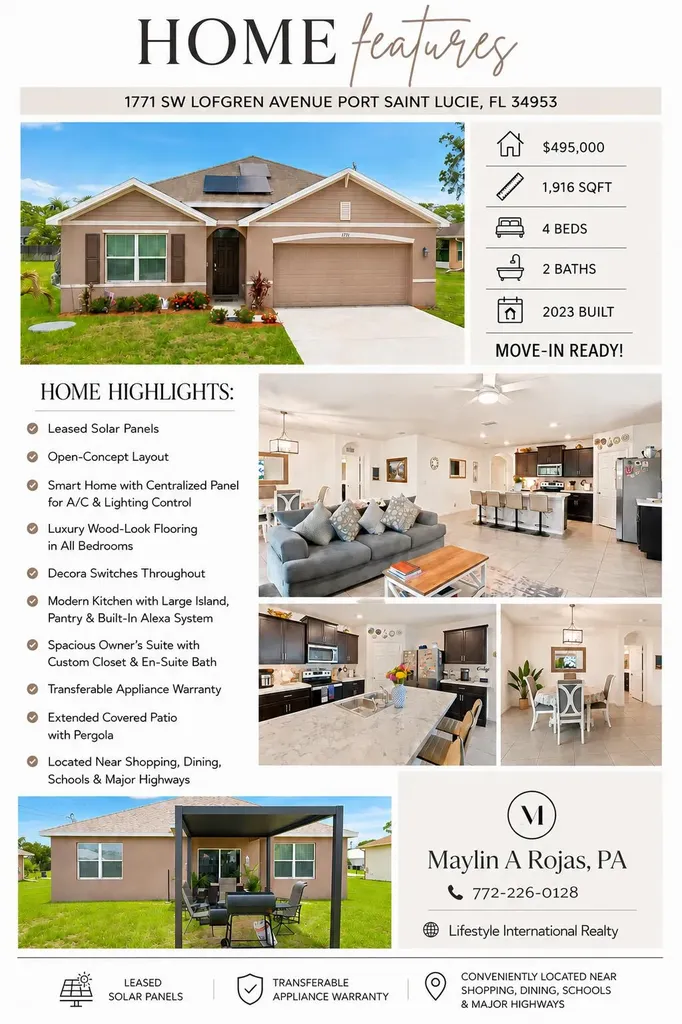 1771 SW Lofgren Avenue Port St Lucie FL 34953