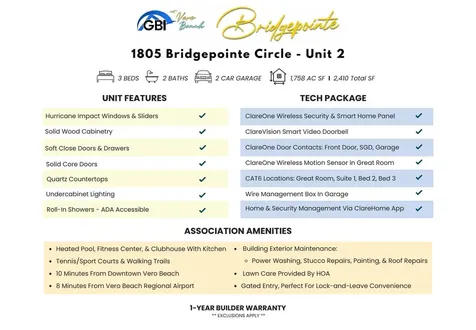 1805 Bridgepointe Circle Vero Beach FL 32967