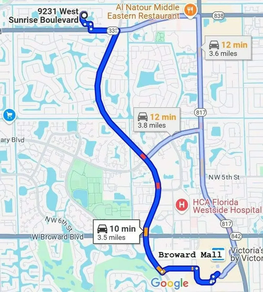 9231 W Sunrise Boulevard Plantation FL 33322
