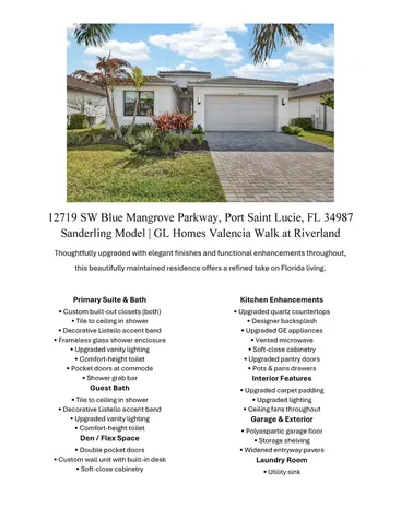 12719 SW Blue Mangrove Parkway Port St Lucie FL 34987