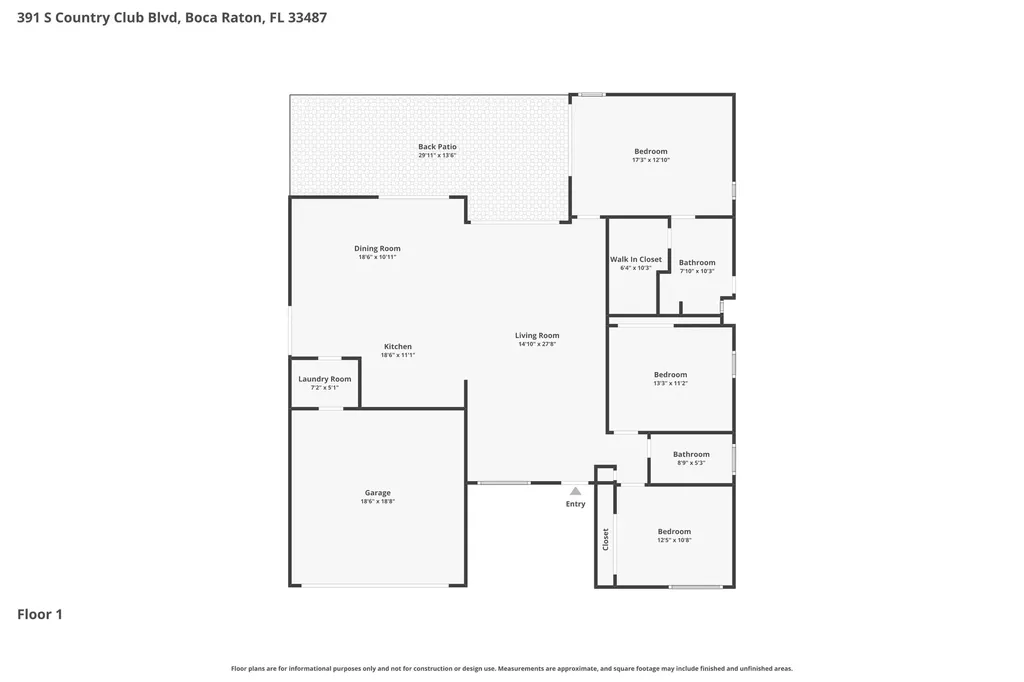 391 S Country Club Boulevard Boca Raton FL 33487