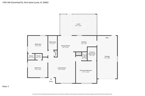 1781 SW Cloverleaf Street Port St Lucie FL 34953