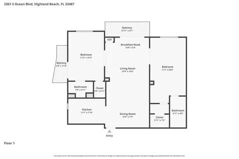 3301 S Ocean Boulevard Highland Beach FL 33487