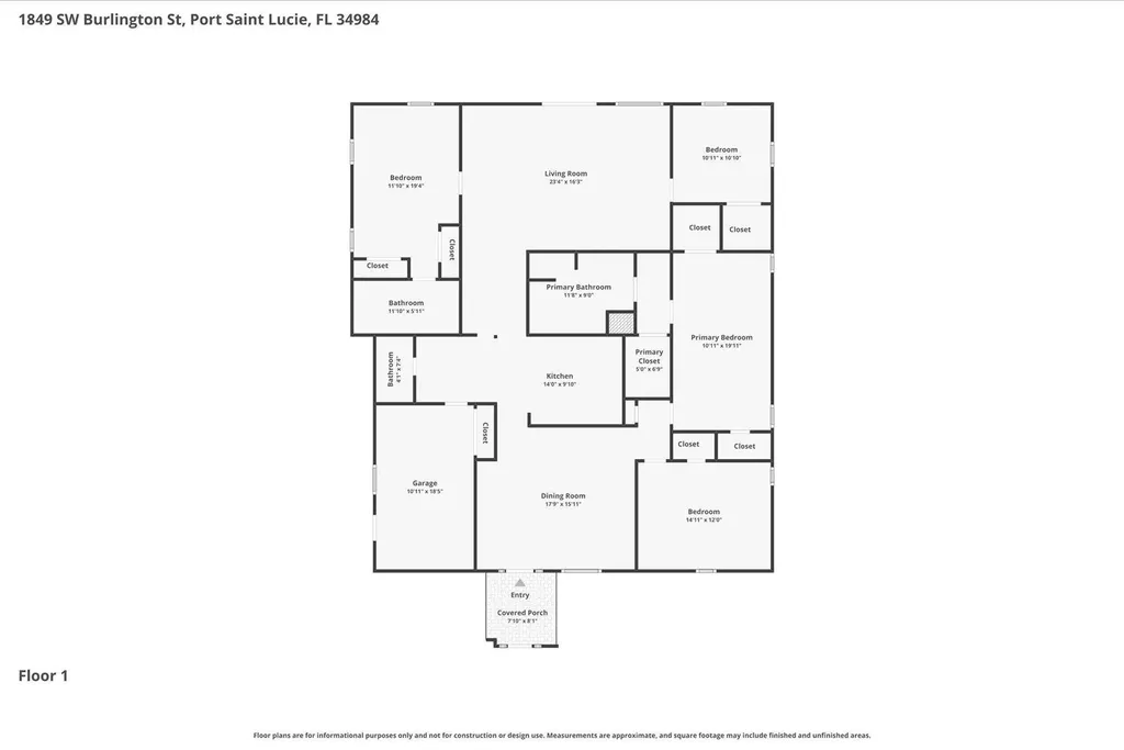 1849 SW Burlington Street Port St Lucie FL 34984