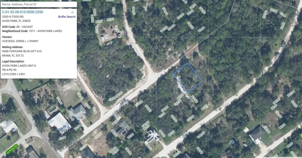 2530 N Todd Road Avon Park FL 33825