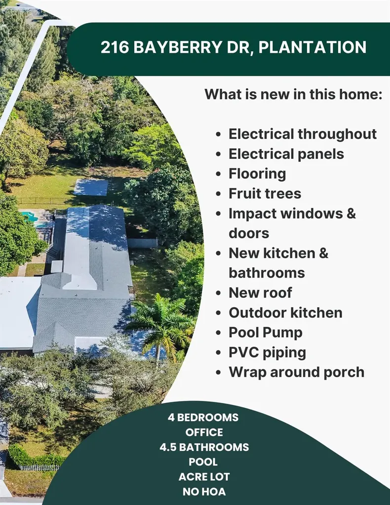 216 Bayberry Drive Plantation FL 33317