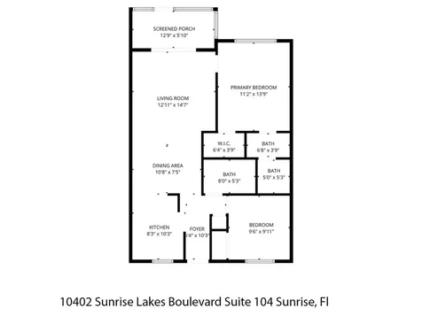 10402 Sunrise Lakes Boulevard Sunrise FL 33322