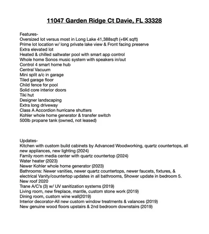 11047 Garden Ridge Court Davie FL 33328