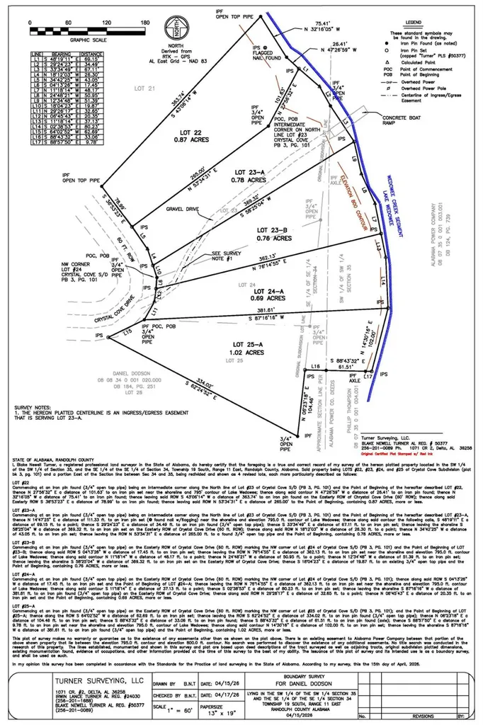 Lot 23a Crystal Cove Wedowee AL 36278
